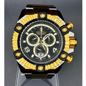Invicta 0337 Reserve Arsenal Swiss Made Chronograph 56mm Two Tone Men's Watch